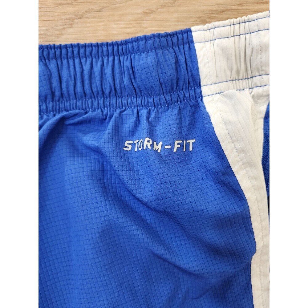 Nike Pants Mens XL Blue Track Windbreaker Y2K Storm Fit Activewear Pants Check - Picture 12 of 13